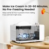 COWSAR 1 Quart Ice Cream Maker Machine with Built-in Compressor,