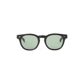 Beams Heart Sunglasses Bosrington Frame Sunglasses Men's BLACK/LIGHT_GREEN, BLACK/LIGHT_GREEN