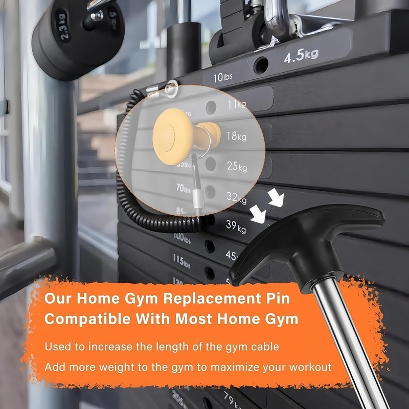 4 Pcs Weight Stack Pin,Drop Set Pins Gym,Gym Pin Heavy