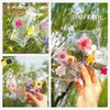 WNSIRVY 40Pcs DIY Bookmarks Kit, Transparent Dried Flower Bookmark, Filling