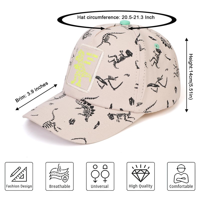 QKURT Boys Baseball Cap Sun Hat Summer Sports Cap UV
