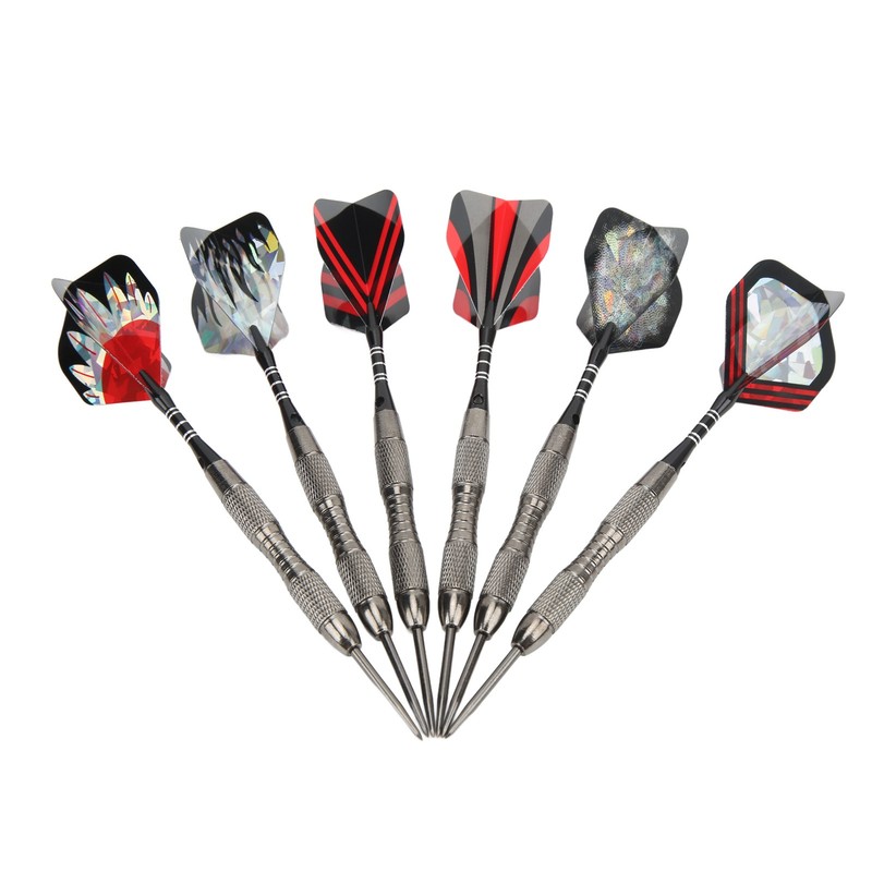 12Pcs Dart Set Stainless Steel Tip Anti Fall Competitive Entertaining