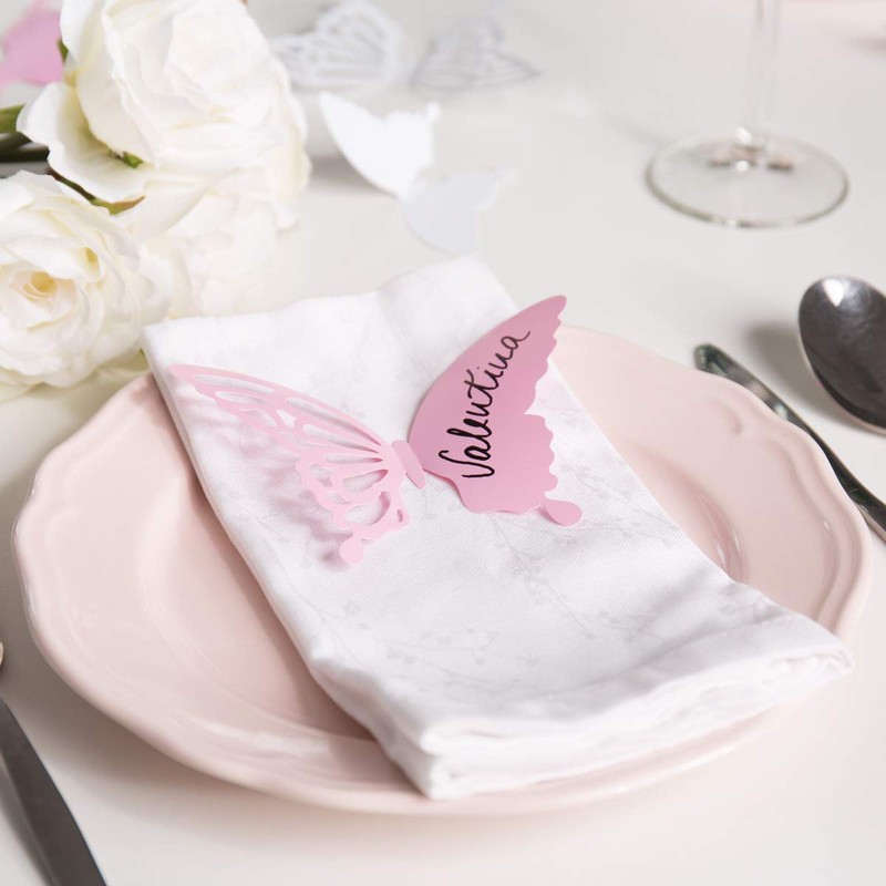 Wandkings Wall Decoration Butterflies 3-D Style Set of 12 Lilac