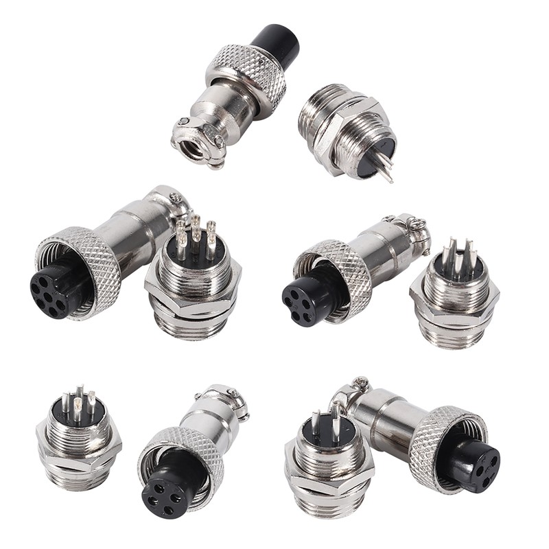 10 Set GX12 3Pin 12mm Aviation Plug Male Female Metal
