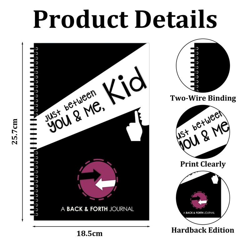 MADGININE You and Me Kid Journal,Back and Forth Journal,Just Between