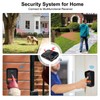 Wuloo Wireless Doorbells for Home, Solar Driveway Alarm, Multifunctional Wireless