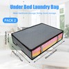 Opopark 2 Pack Underbed Storage Bags, 40 L Window Foldable