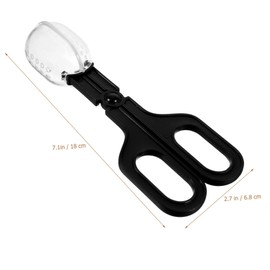 BESPORTBLE 3pcs Durable Plastic Pet Waste Scoop for Small Animals Hamster Poop Picker with Air Multi-use Design for Guinea Pig and Reptile Feeding