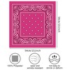 MEEZY 3 Pcs Bandanas for Women Men, Paisley Pattern Bandana
