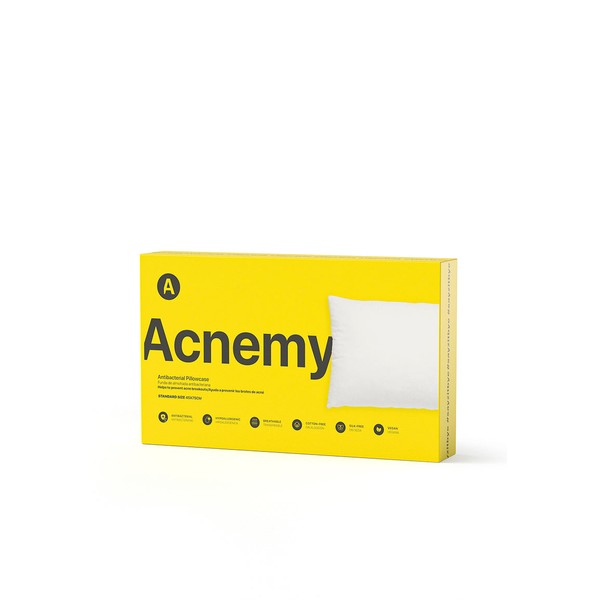 Acnemy Funda de Almohada Antibacteriana, King Size - 50X90CM