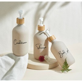 Soap Dispenser for Bathroom, Bottles for Gel and Champus, Soap Dispenser for Bathroom, Soap Dispenser for Shower, Soap Dispenser for Gel and Shampoo, Soap Dispenser for Shower (White)