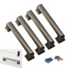 Zerniple 4 Pcs 96mm Zinc Alloy Drawer Pull Handle for