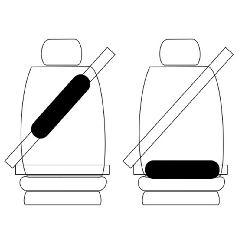 Car Seat Belt Shoulder Pad Relieve Pressure Elastic Seatbelt Backpack