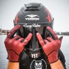 Harssidanzar Motorcycle Gloves for Men,Leather Touch Screen Riding Driving Gloves