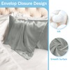 100% Satin Pillowcase with Zipper, Softer Than Silk Pillowcase for