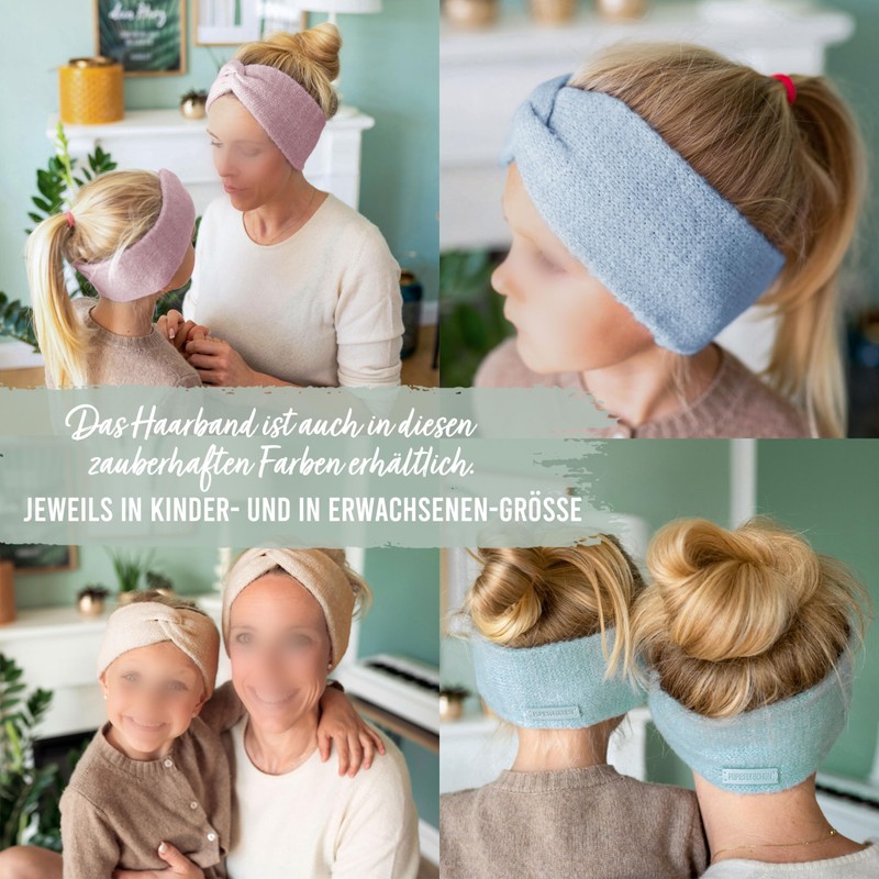 Papierdrachen Kids Knitted Headband - Pink - Comfortable & Stylish