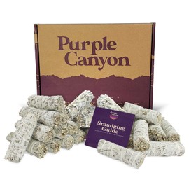 Gift Box of White Sage Smudge Sticks | California Sage Incense Sticks for Home Cleansing, Spiritual Smudging Rituals and Meditation | Sustainably Sourced 4 inch White Sage Bundle | Smudge Kit of 36
