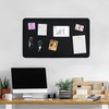 Vuzvuv Black 28"x16" Large Cork Board with 50 Push Pins