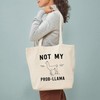 CafePress Not My Prob Llama Tote Bag Reusable Natural Beige