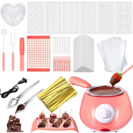Umigy Electric Melting Chocolate Pot Gift Set Mini Fondue Fountain Pot Kit Chocolat...