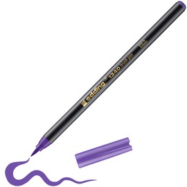 edding 1340 1 Flexible Brush Felt-tip Pen for Painting, Writing and Drawing-Bullet journals, Hand Lettering, Mandalas, Calligraphy, Violet