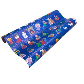 Wrapping Paper for Children Christmas – Christmas Time – 5 m Roll with 9 x Gift Tags – Christmas Wrapping Paper for Girls and Boys for Christmas and Advent