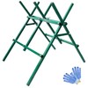 Kapler Heavy Duty Log Sawhorse Adjustable Steel Firewood Cutting Stand