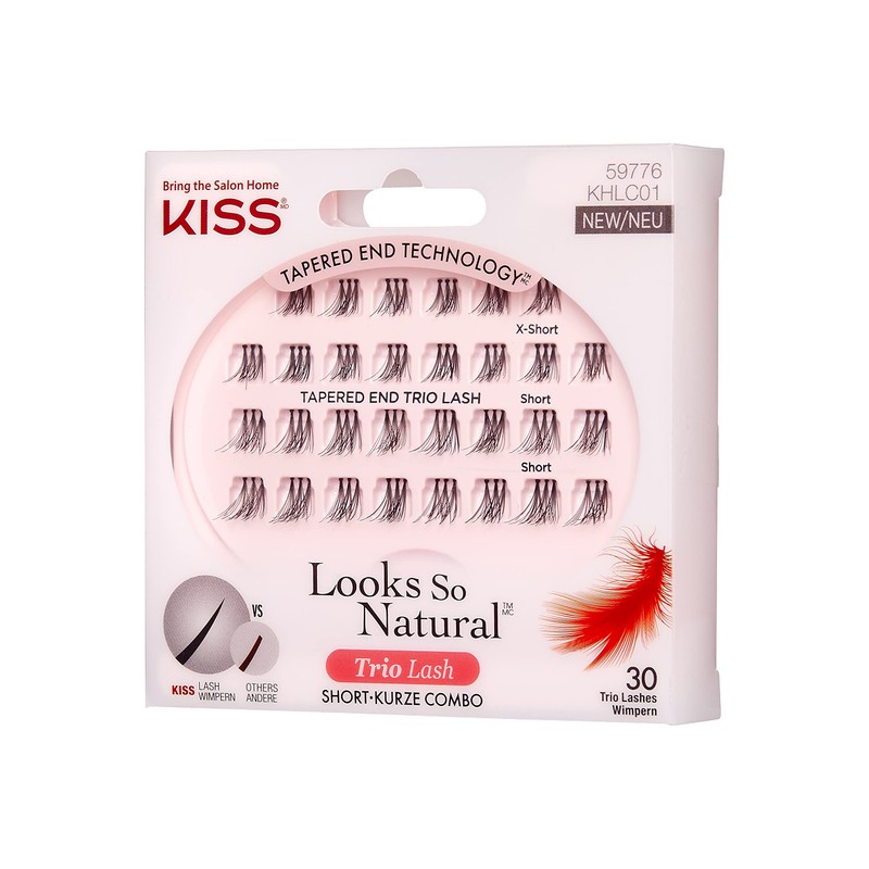 KISS Haute Couture Collection 30 Trio Lashes in Various Lengths,