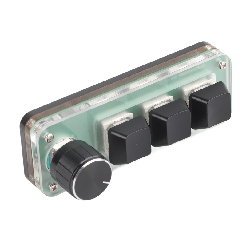 3 Key Small Keypad Multifunctional Shortcut RGB Backlight USB Mechanical