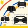 Luckyvestir Boys Bow Tie Pre-Tied Adjustable Kids Bow Ties Solid