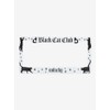 Hot Topic Black Cat Club License Plate Frame Multi None