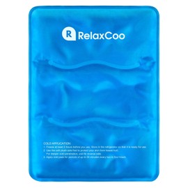 RelaxCoo Large Flexible Ice Pack for Injuries Reusable Gel, 11x14.5 Inches, Cold Compress for Hip, Shoulder, Knee, Back Pain, Swelling, Bruises, Surgery