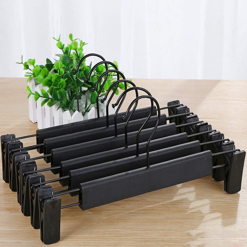 NORTHERN BROTHERS Pants Hangers, 50Pack Pants Hangers with Clips Bulk