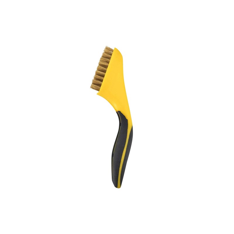 100% Brass Wire Brush | 8 Inch Handle | Rubber