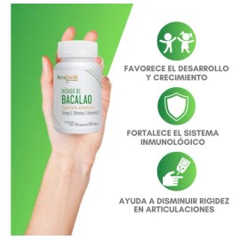 Aceite De Hígado Bacalao Omega 3 Vit D Y A Nutrasien 60cap Sabor Neutro