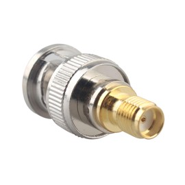 Futheda 2PCS SMA Female to BNC Male RF Coax Adapter SMA to BNC Connector Coaxial Jack Antenna Connector Straight Coupler Compatible with SDR Ham Radio Baofeng UV 5R uv82 V-5r5 Two Way Handheld Radio