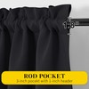 NICETOWN Black Blackout Curtains with Attached Valance, Solid Room Darkening