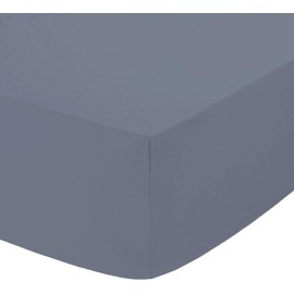 Value Zone Extra Deep Fitted Sheets 40cm 16″ Box Polycotton Plain Dyed Non Iron Luxury Durable Quality Breathable Fitted Sheet Single Double King Super King ( Grey, Double )