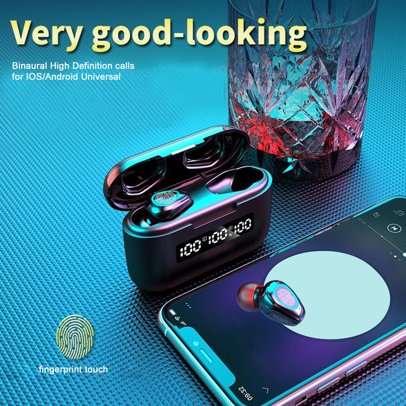 G40 Bluetooth 5.1 True Wireless Earphones with LED Power Display