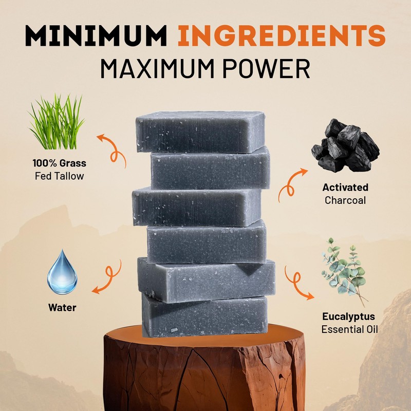 Beast Mode Soap for Men, Forest Ash, Single Bar –