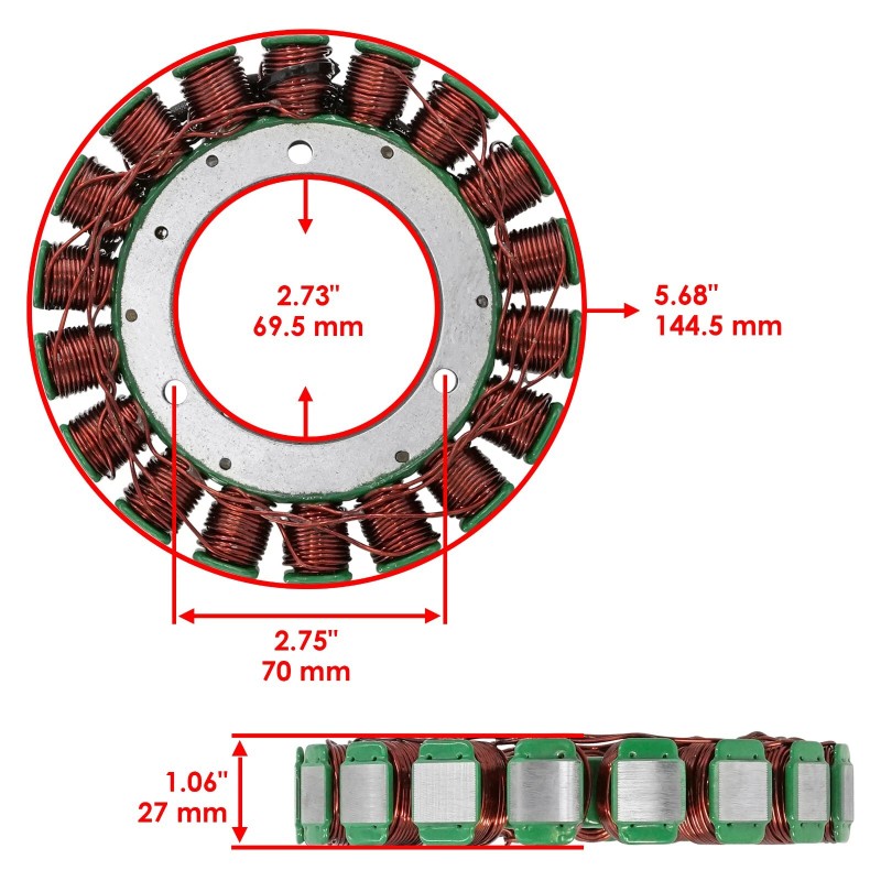 For John Deere Electrical Coil Stator for John Deere Xuv