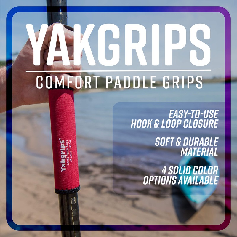 Yakgrips - Empuñaduras de pala para kayak de eje sólido,