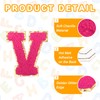 sourcing map Chenille Letter Patches 3.3" Alphabet V Iron on
