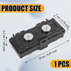 Magnetic Key Holder Under Car, 5.91x2.76in Key Hider Magnet Hide a Key Magnetic Key Case Waterproof Hidden Magnetic Key Box for Outdoor Travel Hiding Keys USB Under Car Vehicles