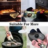 NAHMAKNE 2 Pack Funny BBQ Oven Mitts for Men, Grill