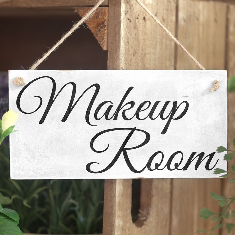Makeup Room - Handmade Shabby Chic Wooden Sign/Plaque