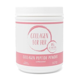 Polvo de péptido de colágeno para mujer (16 oz) – alimentado con zacate, pasto elevado, suplemento de proteína hidrolizada sin sabor – por Collagen For Her