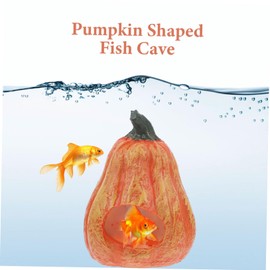 Beavorty Pumpkin Ornaments Home Resin Pumpkin Ornament Aquarium Pumpkin Decor Guest Room Essentials Fake Pumpkins Hollow Out Pumpkin Decor Pumkin Decor for Home Fish Tank Desktop Trinkets