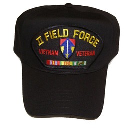 2ND Field Force Vietnam Veteran HAT with Ribbons and II Field Force Crest Cap - Black - Veteran Owned Business