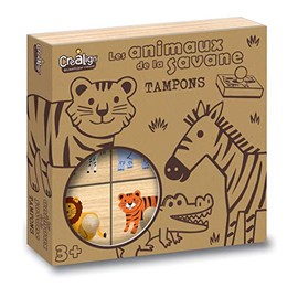 Crea lign' CL153 Les animaux de la Savane Wooden Case